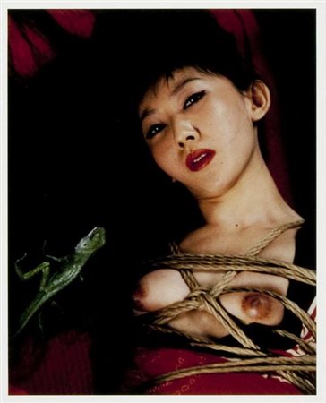 Nobuyoshi Araki Senza titolo fotografia a colori, cm. 25x20 Firma sul retro