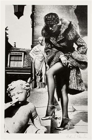 Helmut Newton Fashion Photograph, 1976 fotolitografia, cm. 41x28 Firma in...