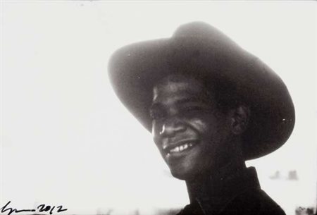 Lee Jaffe Jean Michel Basquiat, 1983/2012 fotografia intavolata, cm. 10x15...