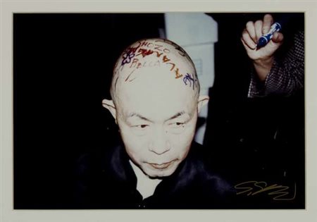 Shozo Shimamoto Senza titolo fotografia, cm. 30x44 Firma in basso a dx