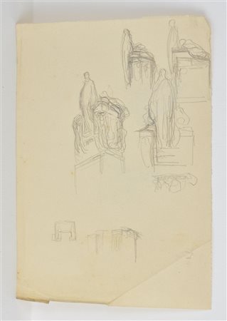 Edoardo Rubino SENZA TITOLO matita su carta, cm 21x16 L'opera presenta lievi...