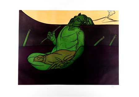 Valerio Adami (Bologna 1935)  - Early moring, 1985