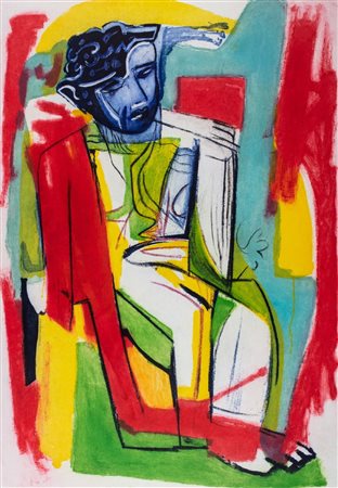 Sandro Chia (Firenze 1946)  - Uomo seduto, 1995