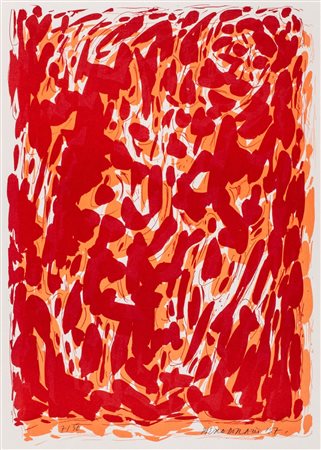 Piero Dorazio (Roma 1927-Perugia 2005)  - Composizione rossa, 1957