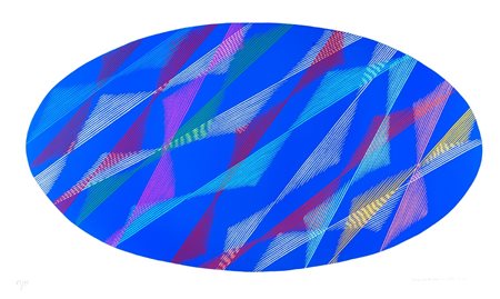 Piero Dorazio (Roma 1927-Perugia 2005)  - Ovale blu, 1989 / '90