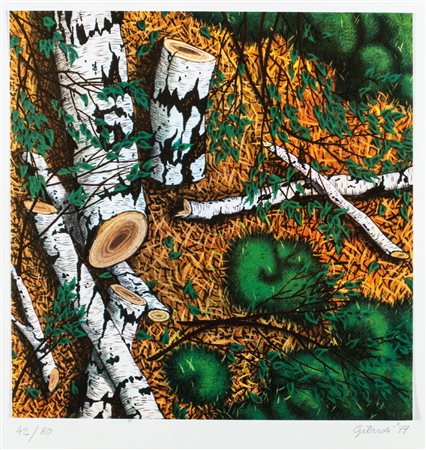 Piero Gilardi (Torino 1942)  - Tronchi, 1977