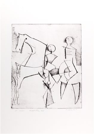 Marino Marini (Pistoia 1901-Viareggio 1980)  - Scomposizione, 1972