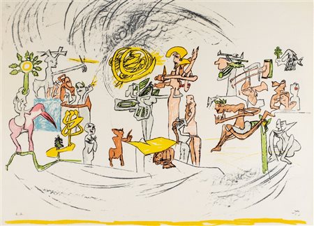 Roberto Sebastian Matta (Santiago Del Cile  1911-Civitavecchia 2002)  - Senza titolo