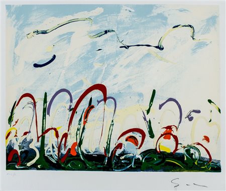 Mario Schifano (Homs 1934-Roma 1998)  - Onde