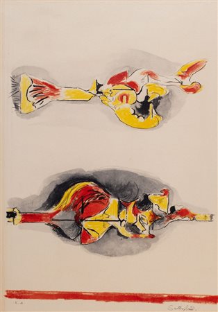 Graham Sutherland (Londra 1903-Kent 1980)  - Formes volantes et flottantes, 1974