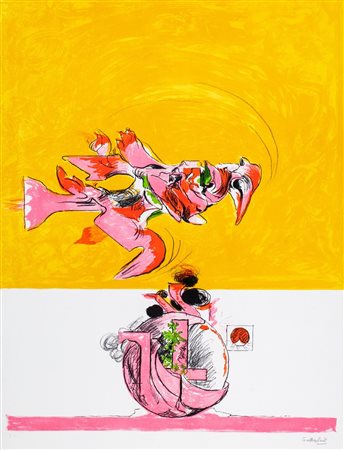 Graham Sutherland (Londra 1903-Kent 1980)  - Oiseau de feu I, 1975