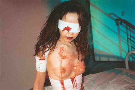 Nobuyoshi Araki (1940)  - Shikijo (Bloody Blindfold Girl), 1996