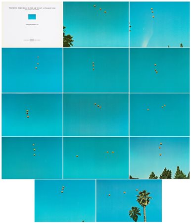 John Baldessarri (1931-2020)  - Throwing Three Balls in the Air to get a Straight Line (best of 36 attempts), 1973