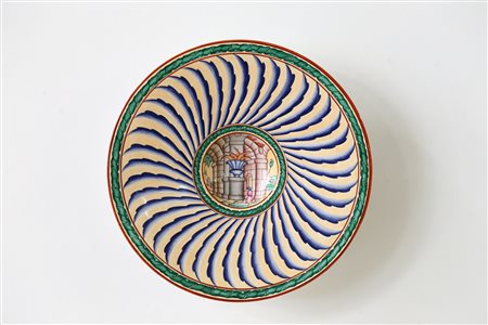 ANDLOVITZ GUIDO (1900 - 1971) - (attribuito) Piatto da parata , produzione Società Ceramica Italiana di Laveno,  anni '30.