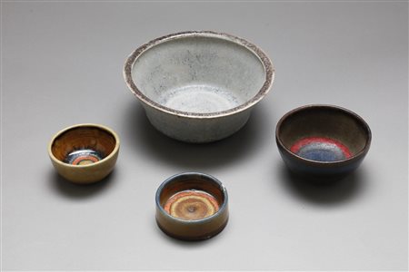 GAMBONE BRUNO (n. 1936) - Quattro ciotole anni '60.