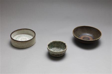 GAMBONE BRUNO (n. 1936) - Tre ciotole anni '60.