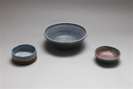 GAMBONE BRUNO (n. 1936) - Tre ciotole anni '60. .