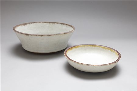 GAMBONE BRUNO (n. 1936) - Coppia di ciotole anni '60.