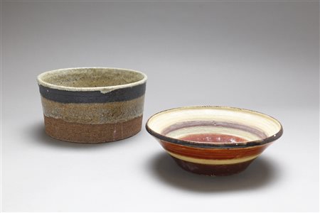 GAMBONE BRUNO (n. 1936) - Coppia di ciotole anni '60.