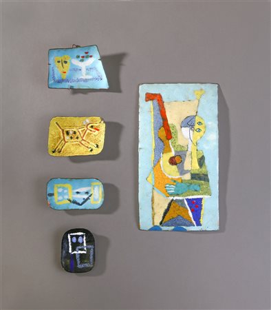 GAMBONE GUIDO (1909 - 1969) - Cinque placche anni '50.