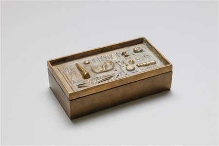 POMODORO ARNALDO (n. 1926) - Portaoggetti per Galleria editrice Il Sestante di Torino, 1957.