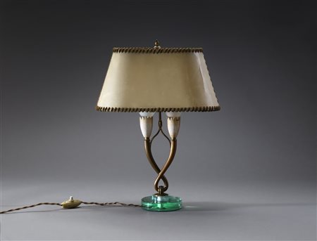  GIO PONTI - EMLIO LANCIA - (attribuito) Lampada da tavolo anni '40.
