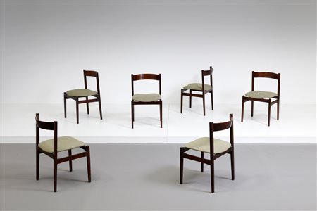 FRATTINI GIANFRANCO (1926 - 2004) - Sei sedie modello 107, produzione Cassina, 1961.