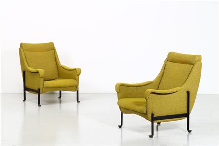 RADICE GIGI - Coppia di poltrone anni '60. .