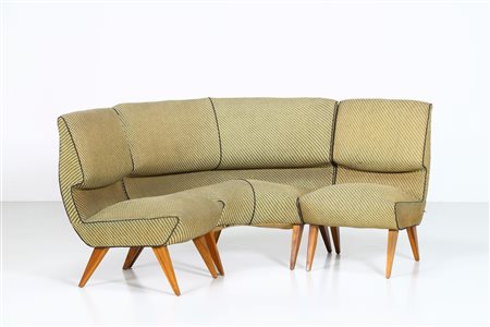 COLLI PIER LUIGI (1895 - 1968) - (attribuito) Divanetto anni '50.