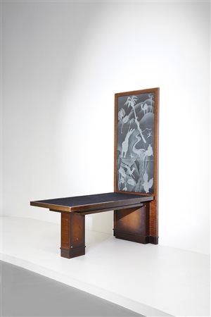  MANIFATTURA ITALIANA  - Tavolo razionalista anni '30.