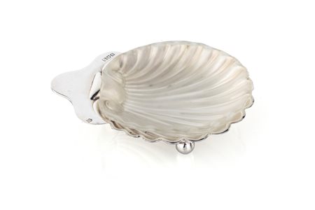 Portasapone in argento 925/1000, Londra 1903, argentieri G.J e D.F. - a forma...