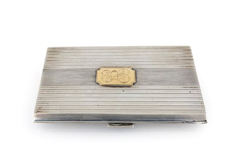 Portasigarette da tasca in argento, Firenze, anni Quaranta/Cinquanta -...