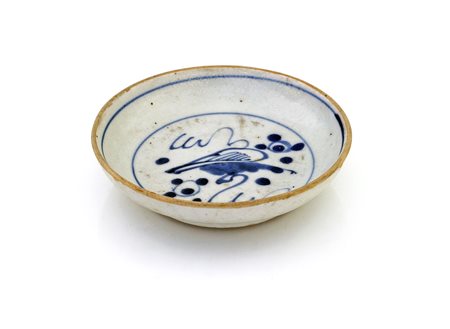 Piattino in porcellana, Cina, dinastia Qing