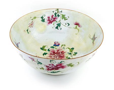 Grande ciotola in porcellana fine, Cina, XVIII secolo