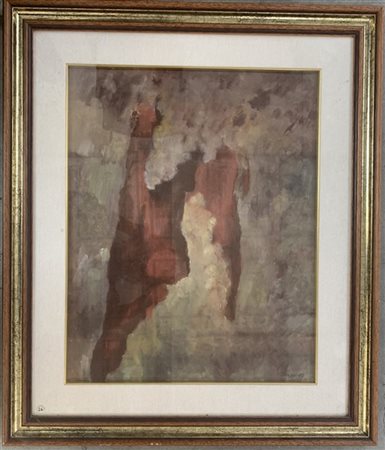 Gino Tarozzi "Senza titolo" 1999
acrilico su tela
cm 49x38
firmato e datato in b