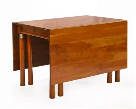 Willett Furniture Tavolo allungabile con bande laterali in legno di mogano masse