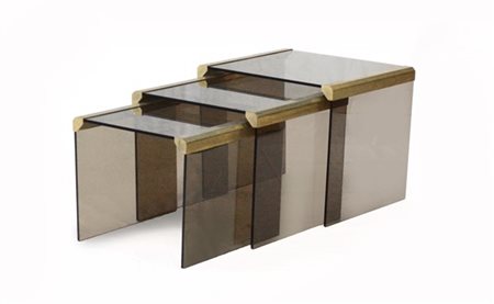 Gallotti e Radice Tre tavolini impilabili modello "T35 Trio". Italia, anni '70.