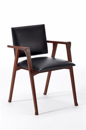 Franco Albini Sedia a braccioli modello "PT1 Luisa". Esecuzione Poggi, Pavia, 19