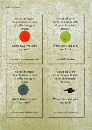 UGO CARREGA (Genova 1935) Senza titolo 1993 tecnica mista su cartoncino su...