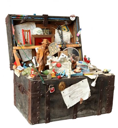 LUCIANO PROVERBIO (Alessandria 1936) Senza titolo 1991 scatola con materiale...