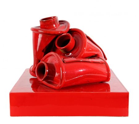 GIORGIO LAVERI (1950) Discorso da sviluppare 2004 ceramica smaltata cm...