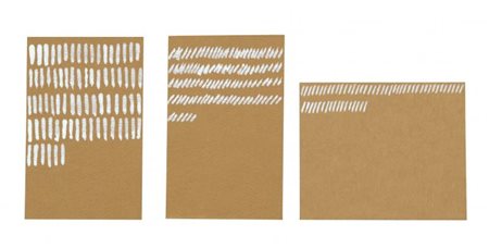 GIORGIO GRIFFA (Torino 1936) Senza titolo 1975 tre pastelli su carta cm...