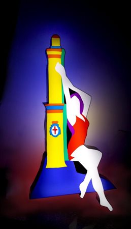 MARCO LODOLA (Dorno (PV) 1955) Lucciole e lanterna 2002 perspex e neon cm...