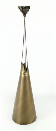 PIERGIORGIO COLOMBARA (Genova 1948) Torrerosa 1987 scultura rame vetro e...