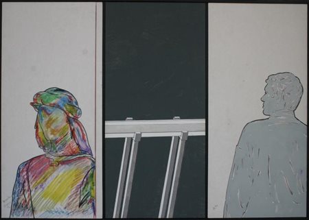 RENATO MAMBOR (Roma 1936) Diario a tempo libero 1993 Tecnica mista su...