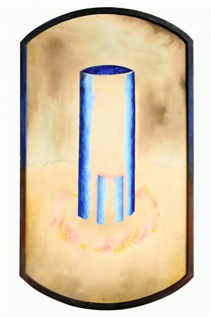 MARCELLO JORI (Merano (BZ) 1951) E da lontano 1983 tecnica mista su tela cm...