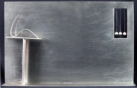 FAUSTO MELOTTI (1901-1986) L'indifferente 1973 scultura in acciaio eseguita...