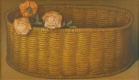 FABIO AGUZZI (Milano 1953) tre Rose olio su tela cm 40x70 firmato e datato...