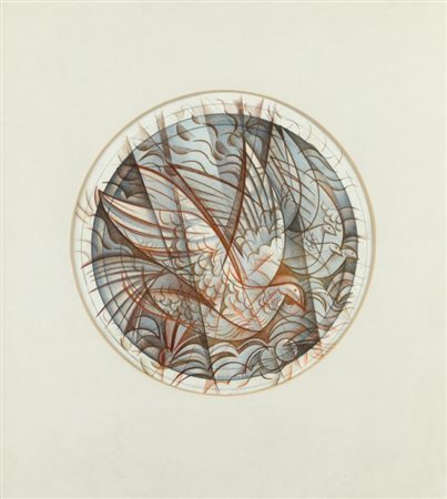 FLORIANO BODINI (Gemonio (VA) 1933) Colombe 1986 tecnica mista su carta...