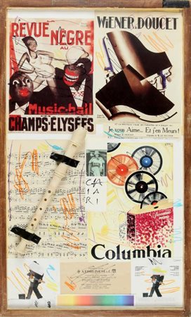 GIUSEPPE CHIARI (1926-2007) Columbia 2000 strumento e tecnica mista su tavola...